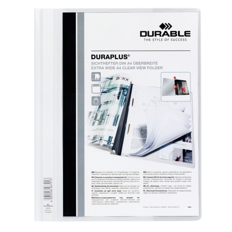 Chemise DURAPLUS personnalisable transparent/blanc
