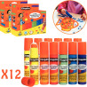 Lot de 2 boites de 6 tampons gouaches 50ml rechargeable