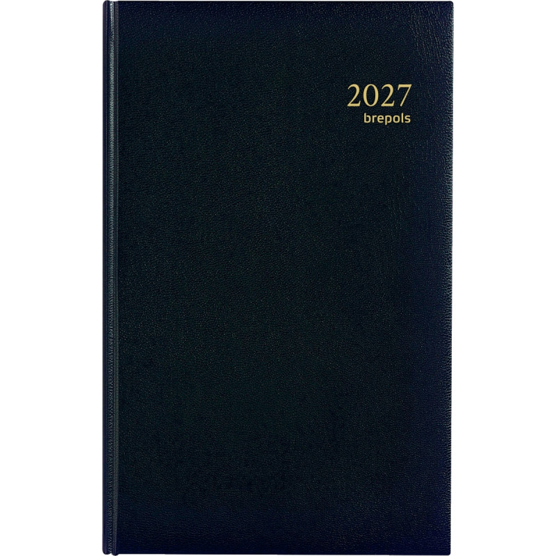 Agenda carre 1 jour travers noir