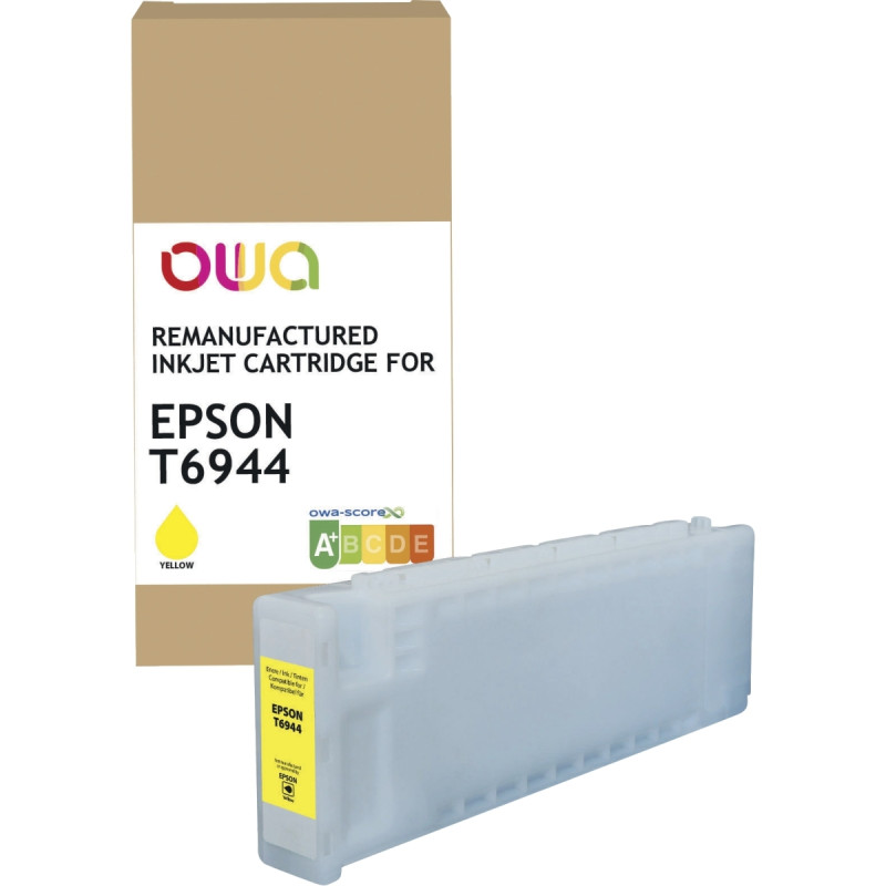 OWA cartouche jet d'encre remanufacturée jaune haute capacité compatib