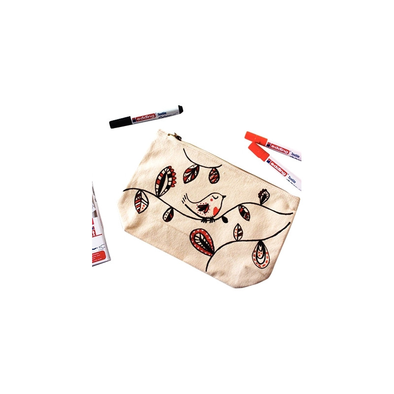 Boîte de 5 marqueurs textile E-4600 chaudes