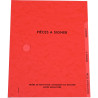 Parapheur 3 compartiments, rouge