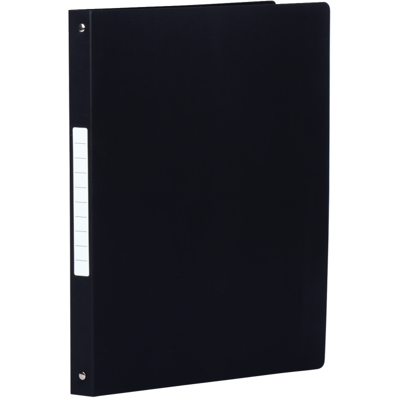 Classeur 4 anneaux en polypropylène opaque, format A4, dos 2,5 cm, noi