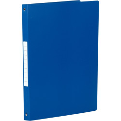 Classeur 4 anneaux en polypropylène opaque, format A4, dos 2,5 cm, ble