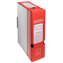 Boite archive Dos 100mm carton ondulé couleurs - 25x34cm