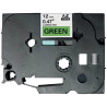 Rechage TZE noir sur vert 12mm x 8m compatible