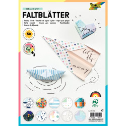 Pochette 50 feuilles Origami A4 coloris assortis