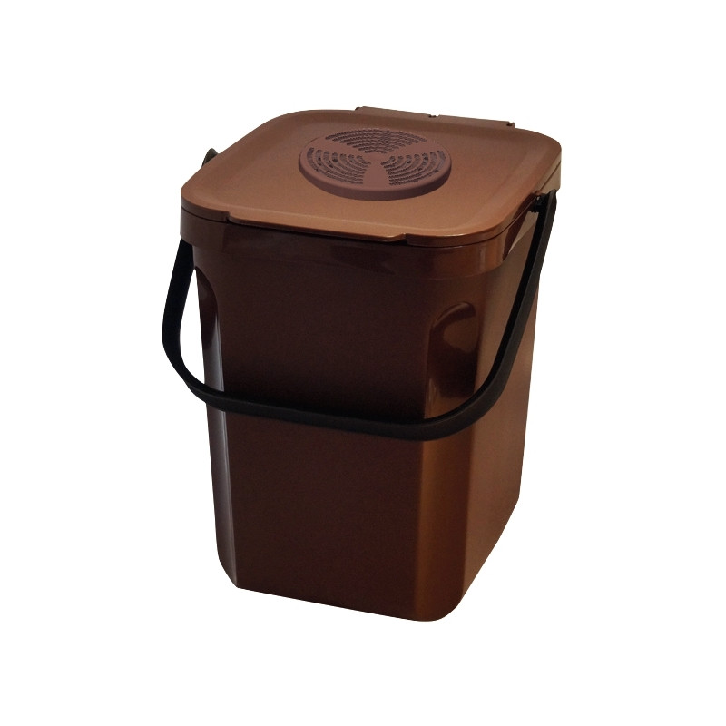 Composteur avec filtre 10L marron