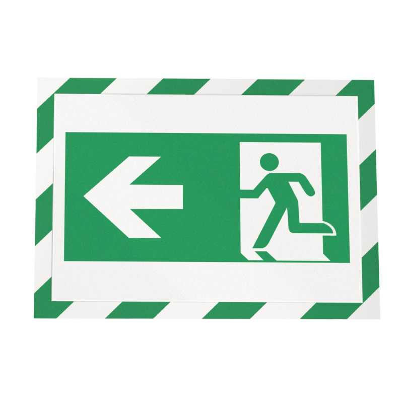 Sachet de 2 cadres d'affichage A4 vert/blanc