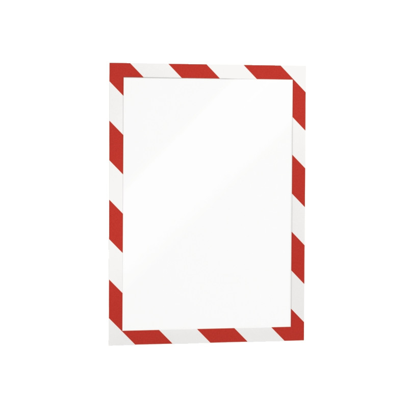 Sachet de 2 cadres d'affichage A4 rouge/blanc