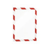 Sachet de 2 cadres d'affichage A4 rouge/blanc