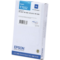 Epson T755240 cartouche jet d'encre cyan haute capacité authentique