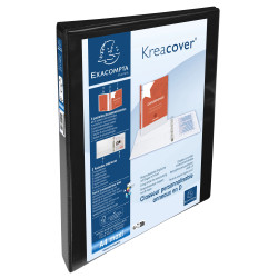 Classeur PP personnalisable Kreacover - 4 anneaux en D 15mm - A4 maxi
