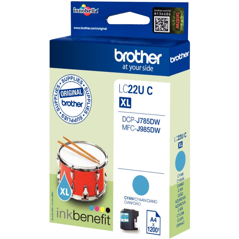 Brother TAMBOUR cartouche jet d'encre cyan ultra haute capacité authen