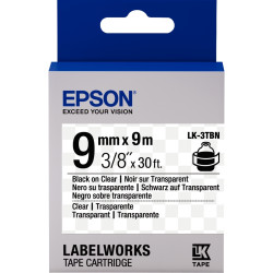 Recharge EPSON LK 9mmx9m noir/transparent
