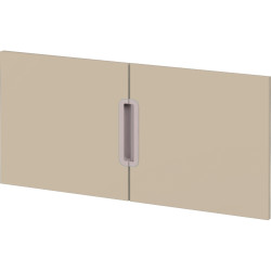 Lot de 2 portes beiges pour meubles à étagères