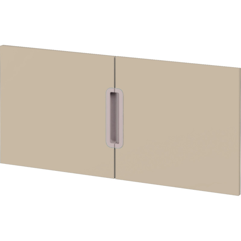 Lot de 2 portes beiges pour meubles à étagères