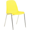 Chaise Charlotte givrée jaune