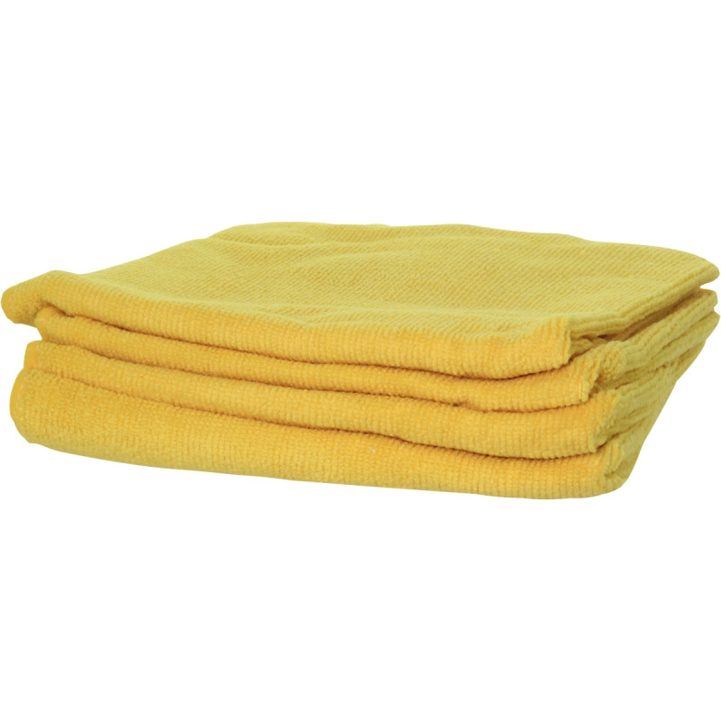 Paquet de 5 chiffons microfibres 280g 40x40 cm jaune