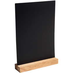 Porte menu ardoise sur pied en bois A4