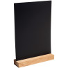 Porte menu ardoise sur pied en bois A4