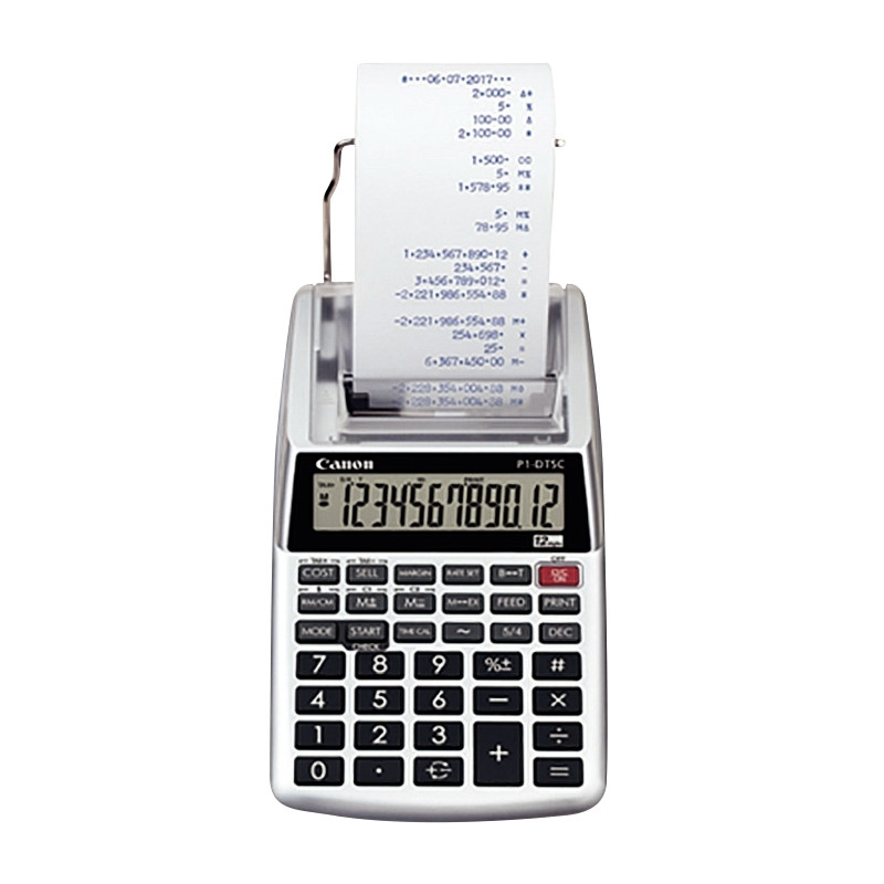 Calculatrice à impression portable 12 chiffres Canon P1DTSC2