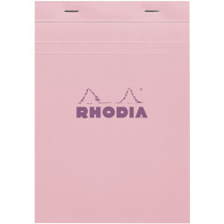 Bloc de bureau agrafé RHODIA COULEURS 80 feuilles, format A5, quadrill