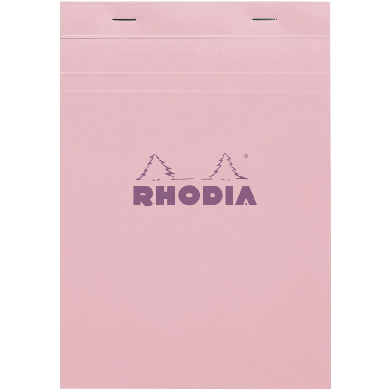 Bloc de bureau agrafé RHODIA COULEURS 80 feuilles, format A5, quadrill