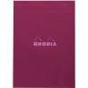 Bloc de bureau agrafé RHODIA COULEURS 80 feuilles, format A4, quadrill