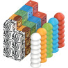 Lot de 70 cubes magnétiques MAGICUBE safari
