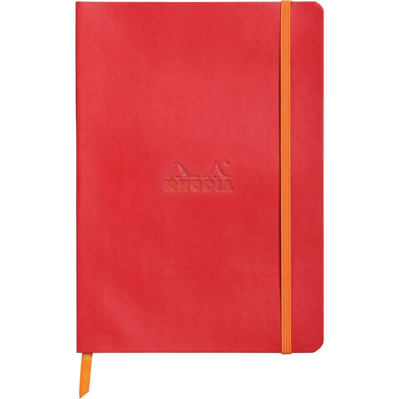 Carnet 160 pages RHODIARAMA format A5, 5x5, couverture souple en simil