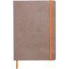 Carnet 160 pages RHODIARAMA format A5, 5x5, couverture souple en simil