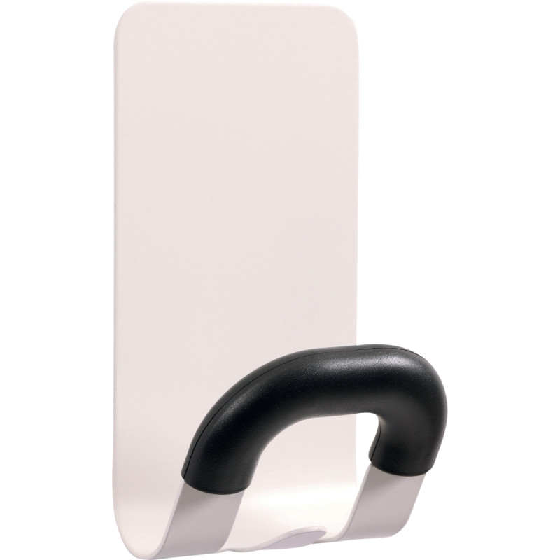 Patère magnétique mousse 7,4 x 6,8 x 14,3 cm blanc et noir