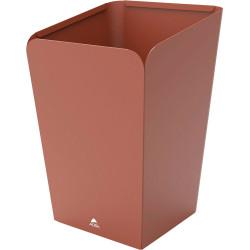 Corbeille papier 18 L métal terracotta
