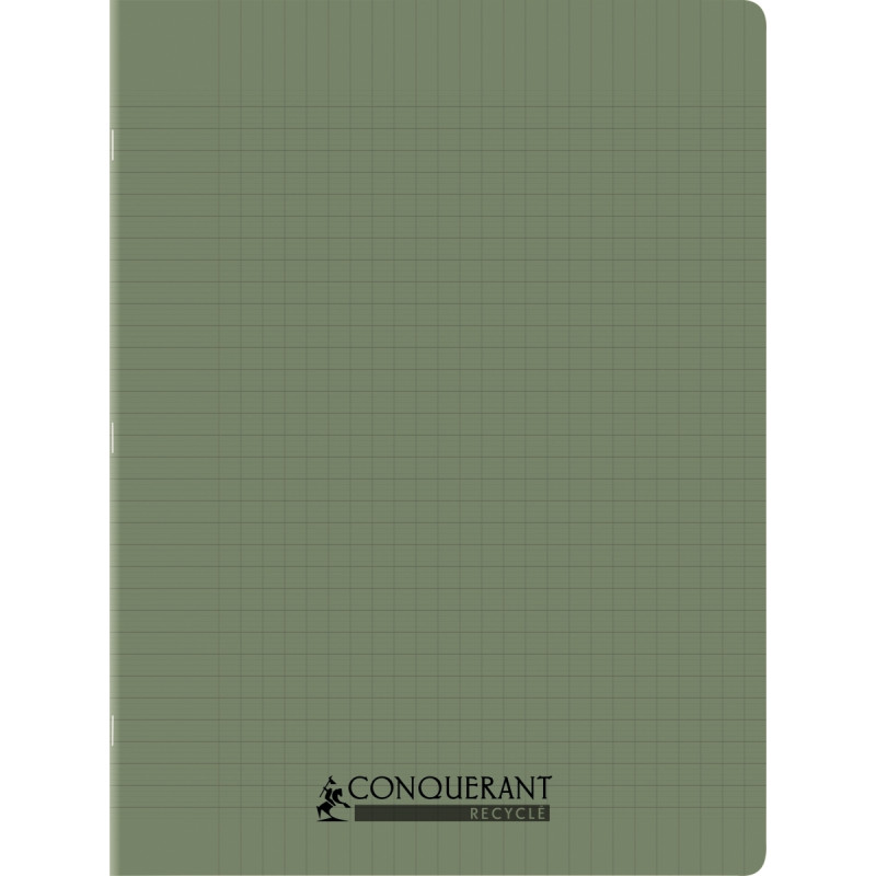 Piqûre 96 pages CONQUERANT RECYCLE format 24x32 cm, réglure seyès, cou