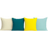 Lot de 4 coussins 60x60cm assortis