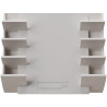 Porte marqueurs tableau verre 4 places gris