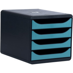 Module 4 tiroirs Bigbox Skandi Bleu Pacifique