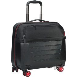 Trolley 4 roues ASB coque noir et rouge