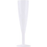Lot de 8 flutes polypropylène transparente 13cl