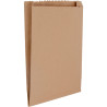 Paquet de 100 sacs kraft Brun 19+6x35 sans poignée