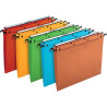 Paquet de 10 dossiers suspendus pour tiroir, dos V, coloris assortis