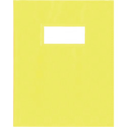 Protège-cahier PP opaque + étiquette, format A5, jaune