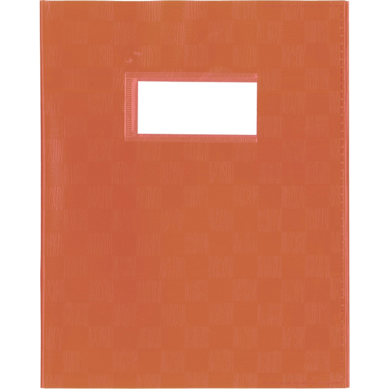 Protège-cahier PP opaque + étiquette, format A5, orange