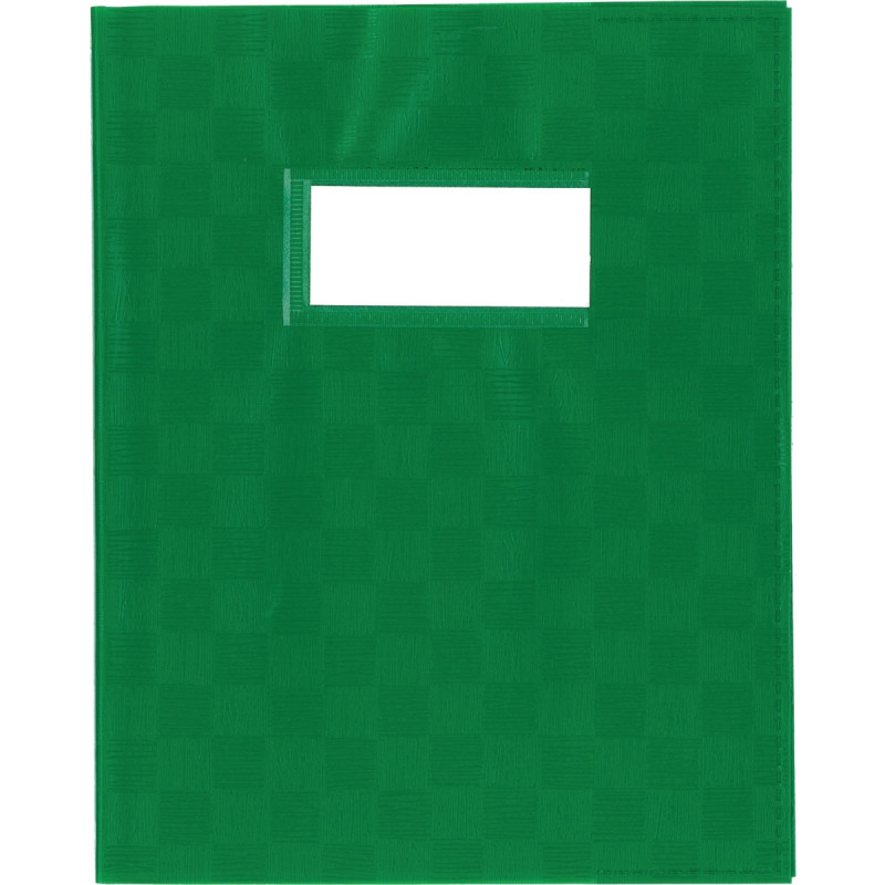 Protège-cahier PP opaque + étiquette, format A4, vert