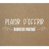 Rouleau de 500 étiquettes célébrations "Plaisir d'offrir" 40x35mm kraf