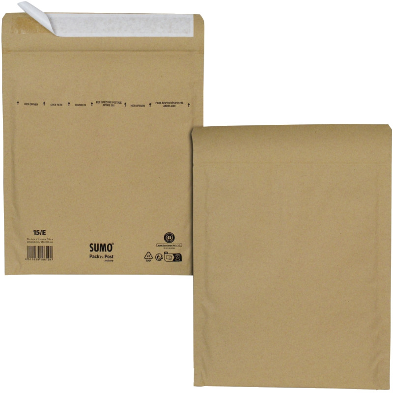 Paquet de 10 pochettes Kraft 235x265