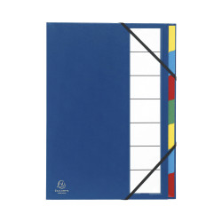 Trieur rigide ordonator dos extensible 7 compartiments noir