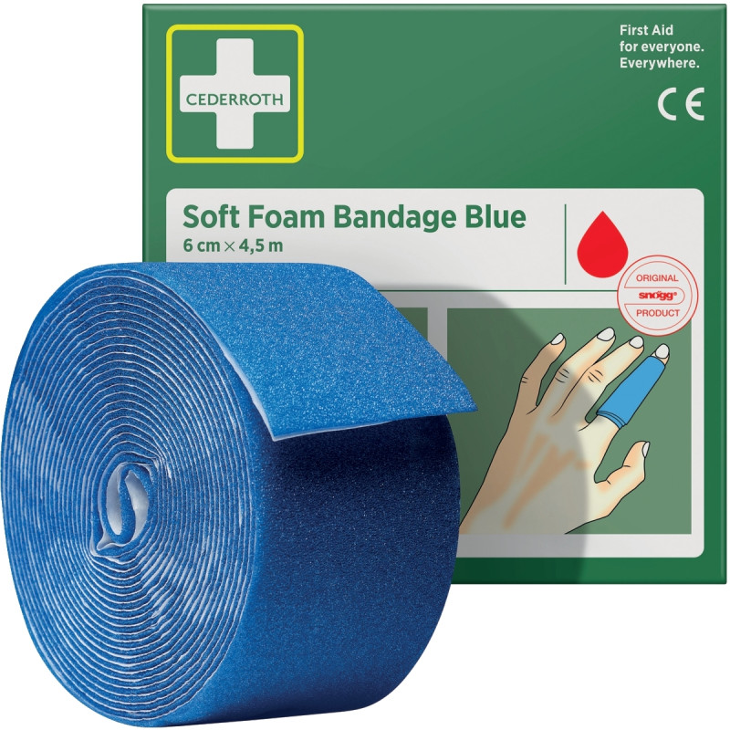 Pansement auto-adhésif souple bleu