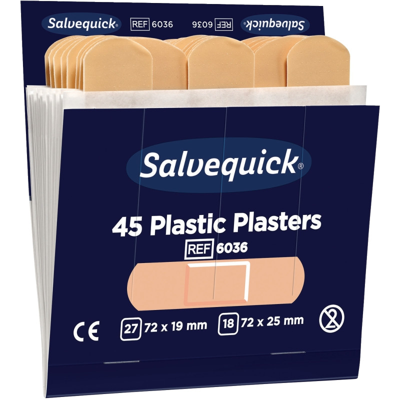 Boite de 6x45 pansements plastiques résistants à l'eau